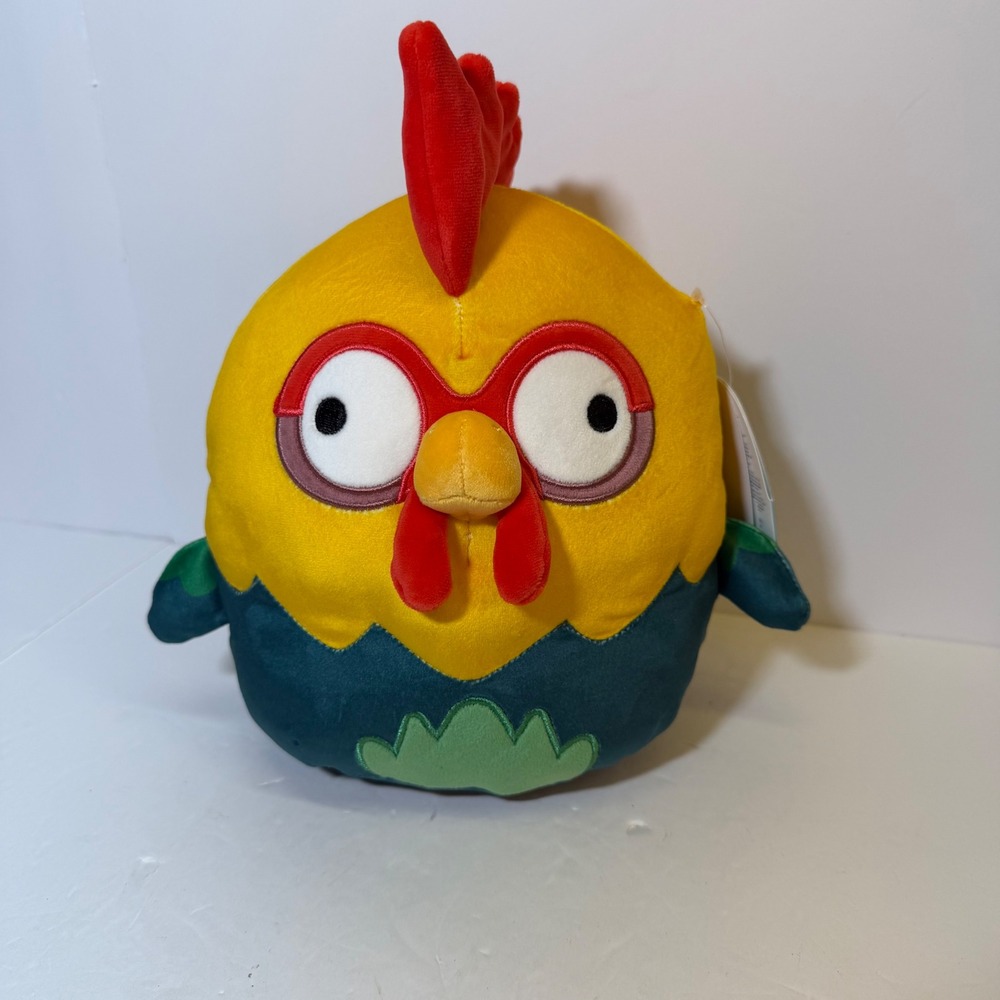 Disney Moana Heihei Squishmallow 8 Inch Plush Rooster Yellow Red Jazwares NWT